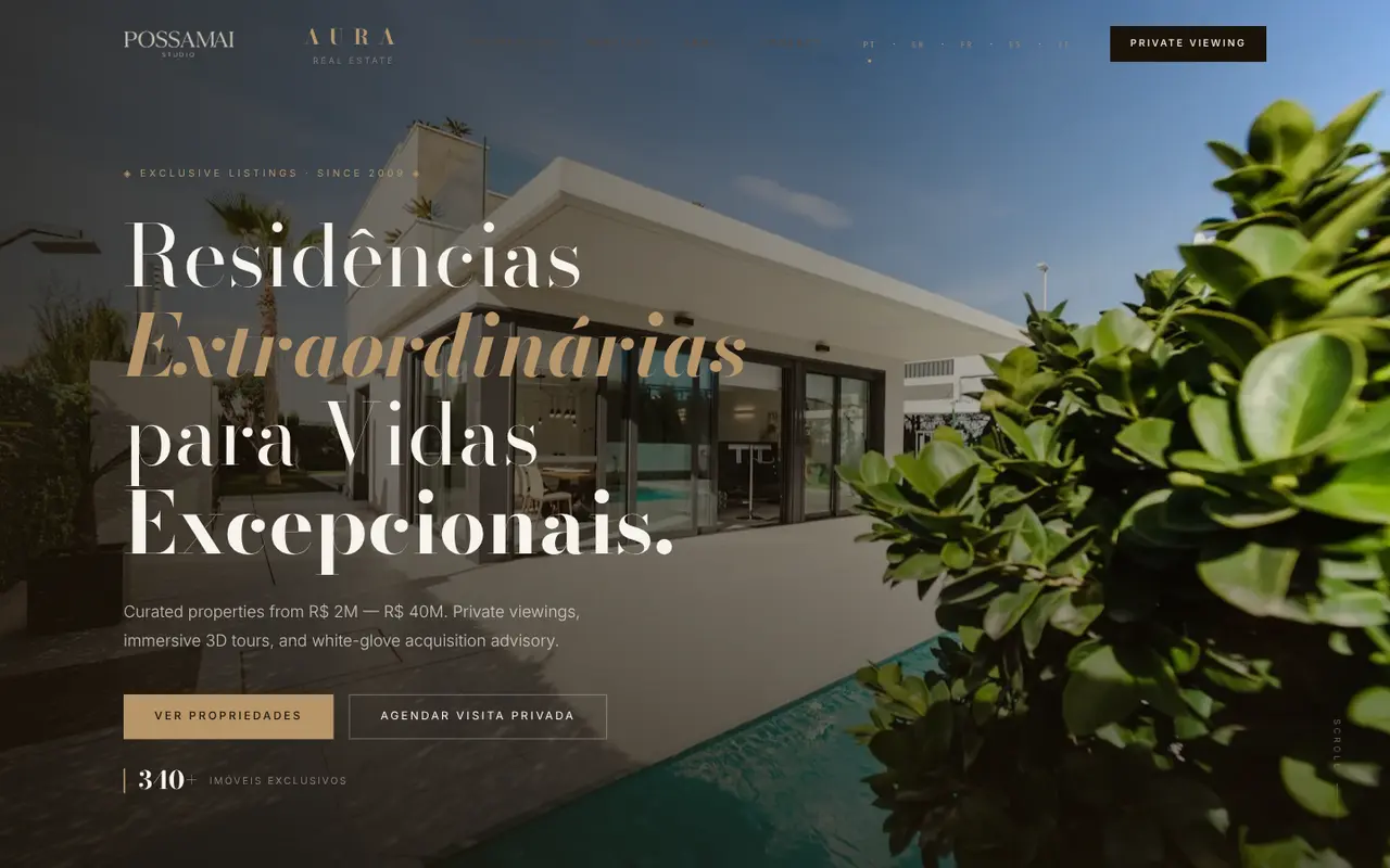 Aura Real Estate — Imobiliário Premium